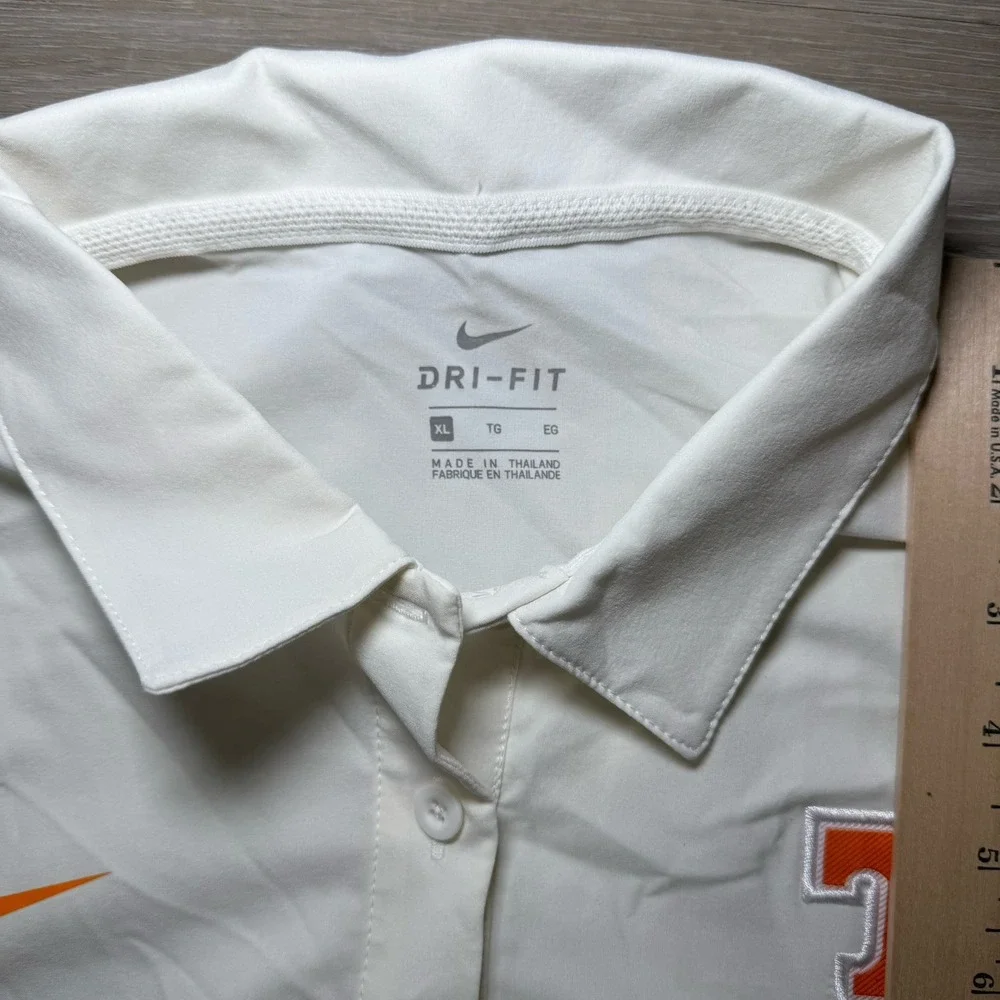 Tennessee Vols Nike On-Field Dri Fit Coaches Polo‎ White Womens XL Performance